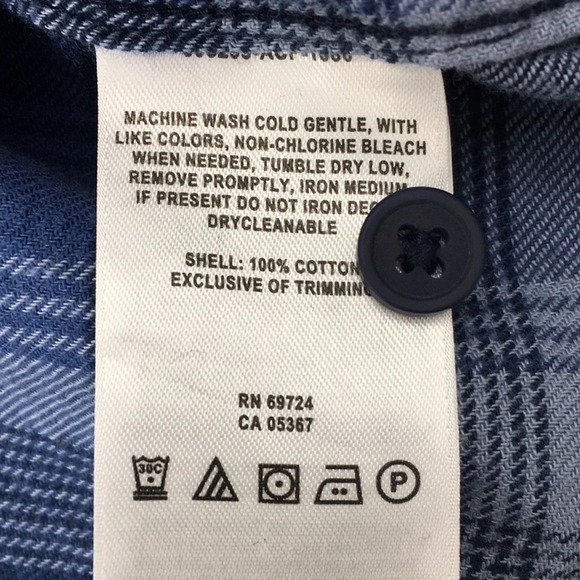 Columbia Omni Wick Button Up‎ Shirt Blue Plaid - Picture 9 of 13